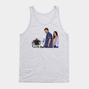 Distracted Boyfriend Meme SciFi Space Dog Tank Top